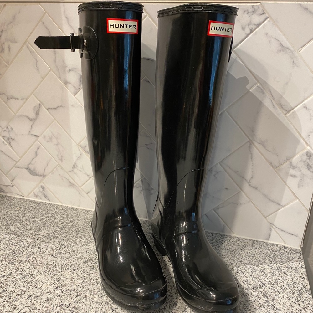 Black Hunter Rain Boots (Tall)